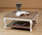Flacher Tisch Couchtisch JAVIER Eiche/Linde