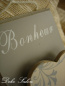 BONHEUR Notizzettel Halter grau/creme 6H0040