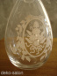 Glasflasche oval