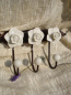 3-er Wandhaken Rose cr�me o. ros�
