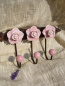 3-er Wandhaken Rose cr�me o. ros�