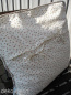 Patchwork Hellblau Wei� Kissen