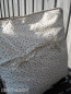Patchwork Hellblau Wei� Kissen