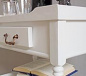 Landhaus Beistelltisch Tisch weiss Pinie Art 556