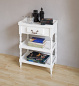 Landhaus Beistelltisch Tisch weiss Pinie Art 556