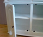 Landhaus Schrank mit Aufsatz Vitrine Pinie wei� Art 557