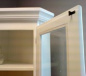 Aufsatz-Eckschrank Vitrine Landhaus Pinie weiss Art 558