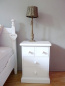 Nachttisch Schr�nkchen Landhaus wei� Pinie Art 587