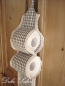 Toilettenrollen Halter GREY CHECK grau/weiss