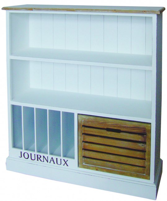 Regal B�cherregal JOURNAUX weiss Landhaus