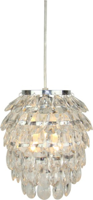 Lampe Kristallglas Chrom