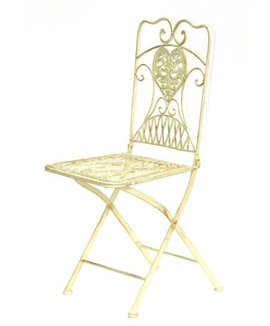 Stuhl Eisen CLAIRE Creme