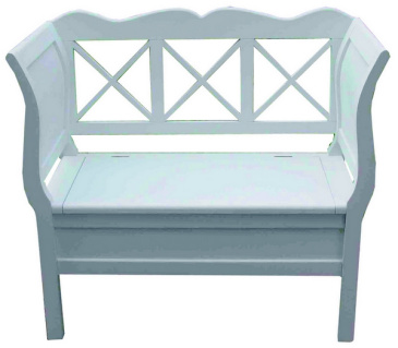 Landhaus Sitzbank LIV wei� 100 cm