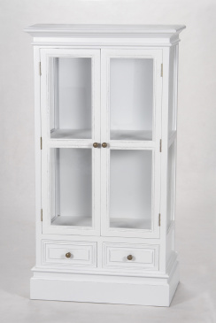 Glasvitrine mit 2 Schubladen MERIDIAN