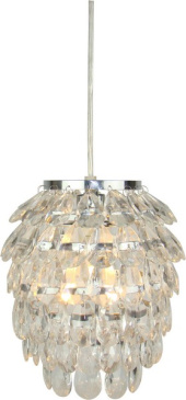 Lampe Kristallglas Chrom