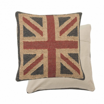 Vintage KELIM Kissen Union Jack 50x50 cm