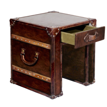 Lampentisch Vintage leder