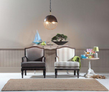 Bel-Air Lounge Sessel uni / gestreift