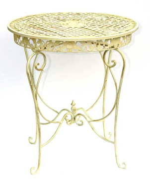 Tisch Eisen CLAIRE Creme