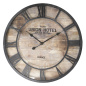 Preview: XXL Shabby Wanduhr Eisen / Glas