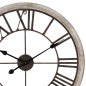 Preview: Eisen / Holz Shabby Uhr 60 cm