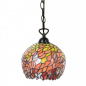 Preview: Farbenfrohe Pendelleuchte aus Tiffany-Glas