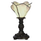 Preview: Tiffany Tischleuchte Blume Creme (B-Ware)
