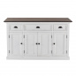 Preview: Buffet Kommode von Novasolo weißes Mahagoni mit dunkelbrauner Deckplatte Preview: Buffet Kommode von Novasolo weißes Mahagoni mit dunkelbrauner Deckplatte