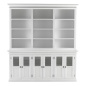 Preview: Buffetschrank im Landhaus-Look mit 6 Glastüren und 12 Regalfächern Preview: Buffetschrank im Landhaus-Look mit 6 Glastüren und 12 Regalfächern