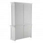Preview: Weißer massiver Buffetschrank Preview: Weißer massiver Buffetschrank