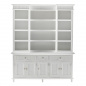 Preview: Massiver Bücherschrank mit ländlichem Charme Preview: Massiver Bücherschrank mit ländlichem Charme