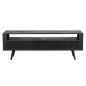 Preview: Industrial TV-Lowboard schwarz Eisen / Holz / Rattan Preview: Industrial TV-Lowboard schwarz Eisen / Holz / Rattan