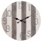 Mobile Preview: Gestreifte Shabby Chic Wanduhr