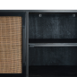 Preview: Industrial Buffet / Anrichte mit Rattan schwarz Preview: Industrial Buffet / Anrichte mit Rattan schwarz