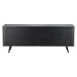 Preview: Industrial Sideboard schwarz mit Rattan 200cm Preview: Industrial Sideboard schwarz mit Rattan 200cm