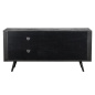 Preview: Fernsehschrank Industrial schwarz Eisen / Holz / Rattan Preview: Fernsehschrank Industrial schwarz Eisen / Holz / Rattan