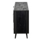Preview: Schwarze Kommode Eisen / Holz / Rattan im Industrial Look Preview: Schwarze Kommode Eisen / Holz / Rattan im Industrial Look