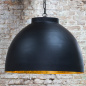 Preview: XL Lampe KYLIE schwarz-gold 60x42 cm