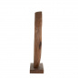 Preview: Holzskulptur Wirbel, braun, 60cm hoch