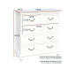 Preview: Landhaus Kommode Coline 5 Schubladen Preview: Landhaus Kommode Coline 5 Schubladen