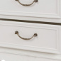 Preview: Schmale Vitrine COLINE im Landhausstil