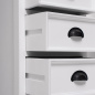 Preview: Novasolo Landhaus Kommode HALIFAX schmal & hoch Preview: Novasolo Landhaus Kommode HALIFAX schmal & hoch