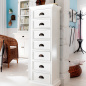 Preview: Novasolo Landhaus Kommode HALIFAX schmal & hoch Preview: Novasolo Landhaus Kommode HALIFAX schmal & hoch