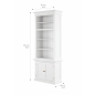 Preview: Bücherregal 90cm breit, 220cm breit Preview: Bücherregal 90cm breit, 220cm breit
