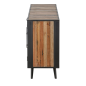 Preview: NovaSolo Industrial Sideboard mit Rattan Natur/Schwarz Preview: NovaSolo Industrial Sideboard mit Rattan Natur/Schwarz