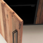 Preview: Industrial Fernsehschrank 160cm schwarz / natur Preview: Industrial Fernsehschrank 160cm schwarz / natur