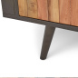 Preview: Industrial Fernsehschrank 160cm schwarz / natur Preview: Industrial Fernsehschrank 160cm schwarz / natur