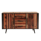 Preview: Eisen / Holz Kommode im Industrial Stil Preview: Eisen / Holz Kommode im Industrial Stil