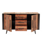 Preview: Eisen / Holz Kommode im Industrial Stil Preview: Eisen / Holz Kommode im Industrial Stil