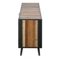 Preview: Industrial Sideboard aus Holz, Eisen und Rattan Preview: Industrial Sideboard aus Holz, Eisen und Rattan